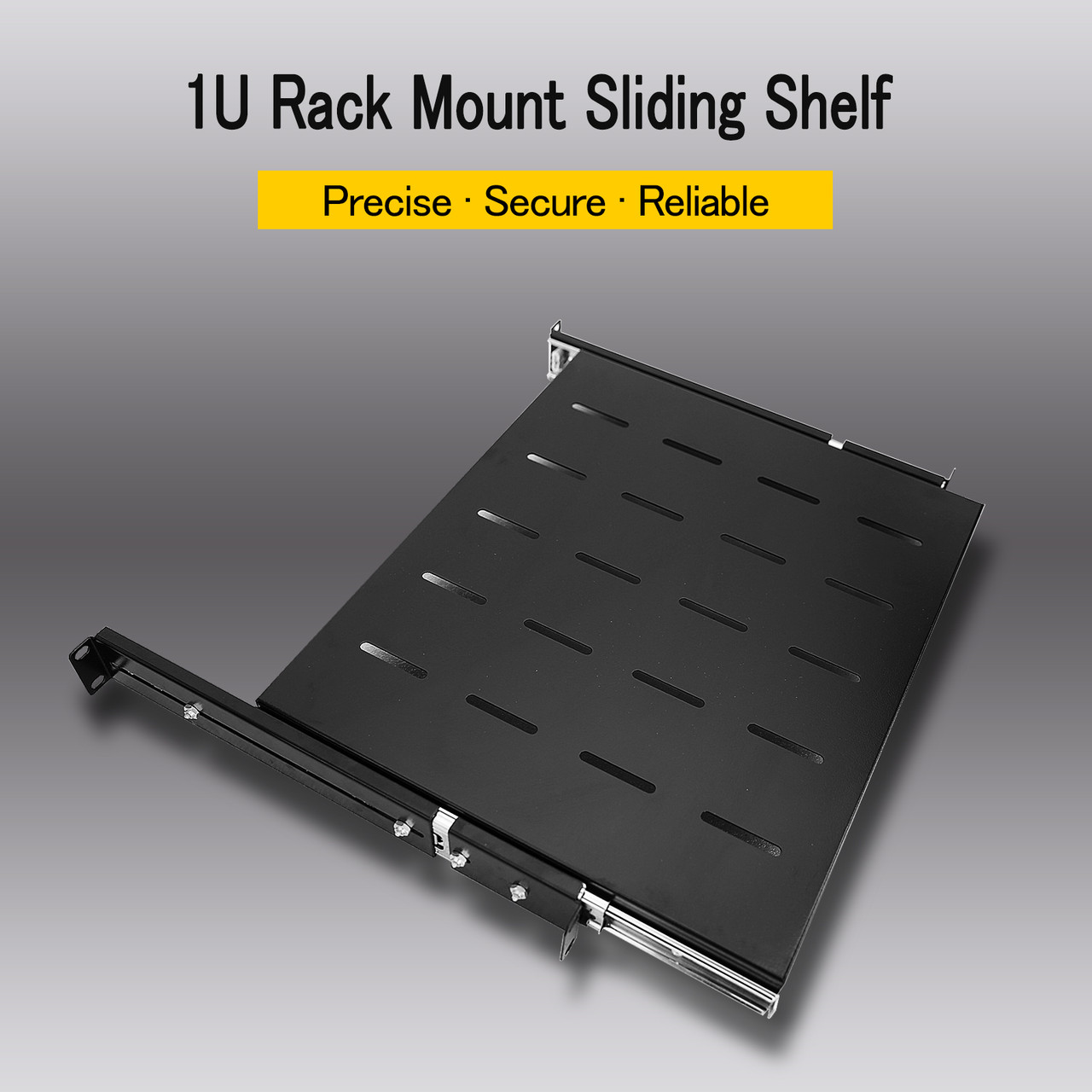 Server Rack 1u Slide Rails 2x Sliding Rack Server Shelf Rack 1U 19