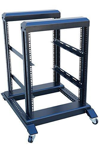 NEW 15U 4 Post Open Frame Racks 19'' Server/Audio Steel Rack 24'' Deep ...