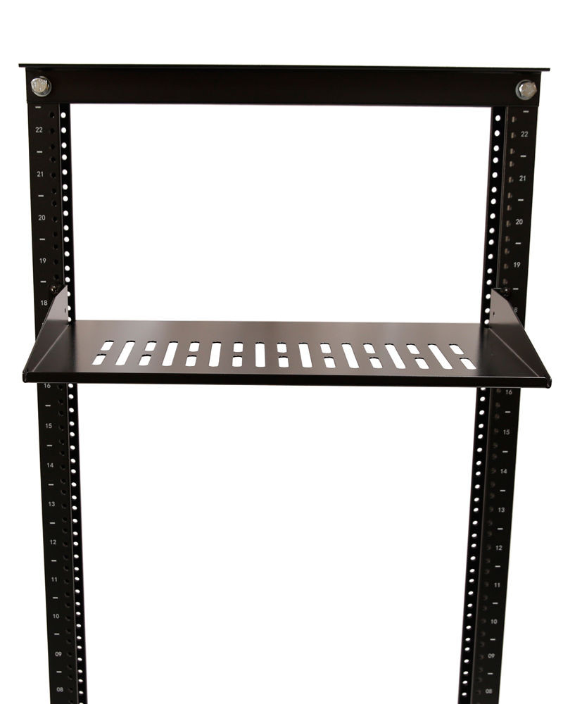 15U Rack: Movable 19'' 2 Post Open Frame Heavy Duty IT Network Data ...