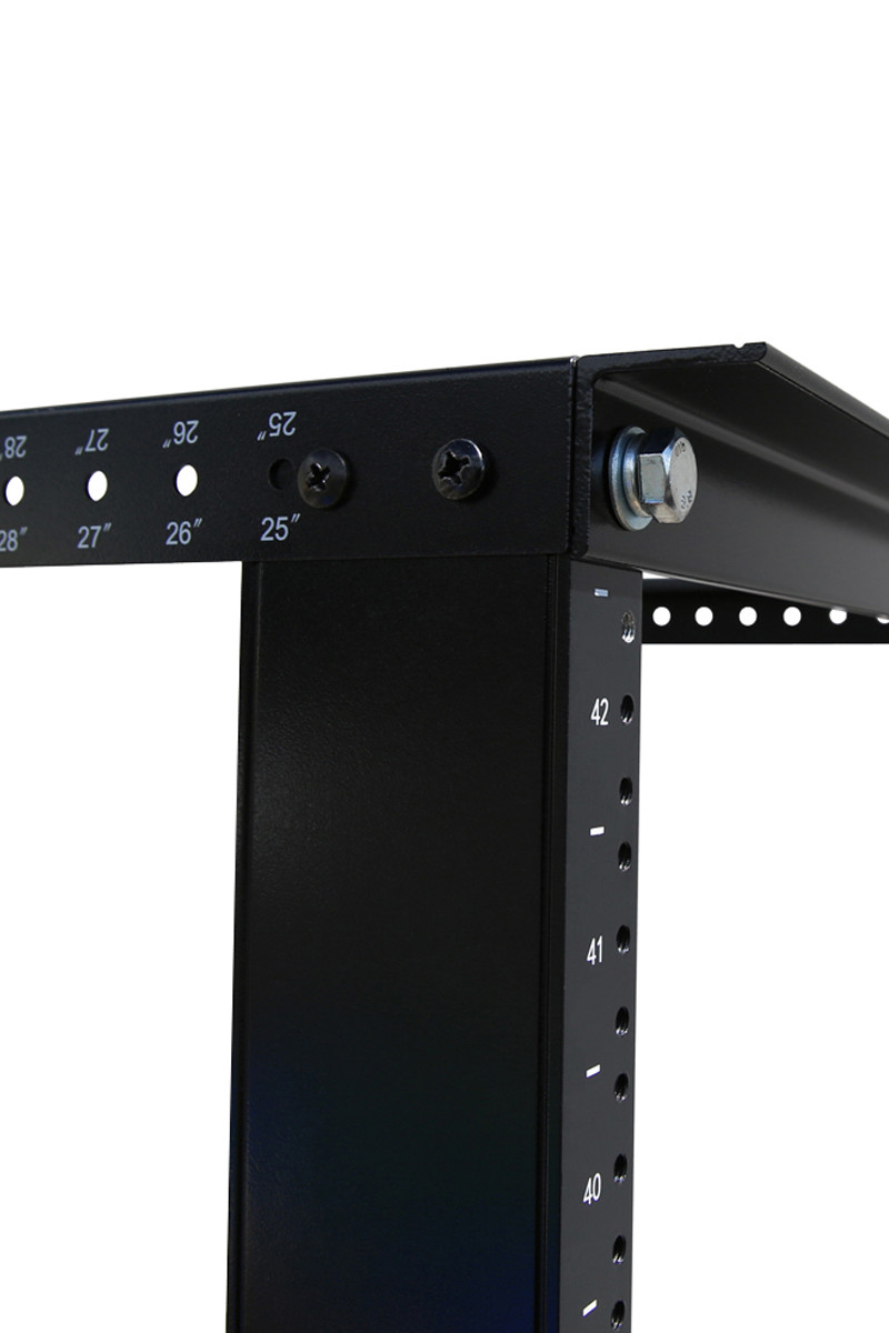 15U Rack 4 Post Open Frame Server Rack Enclosure 19