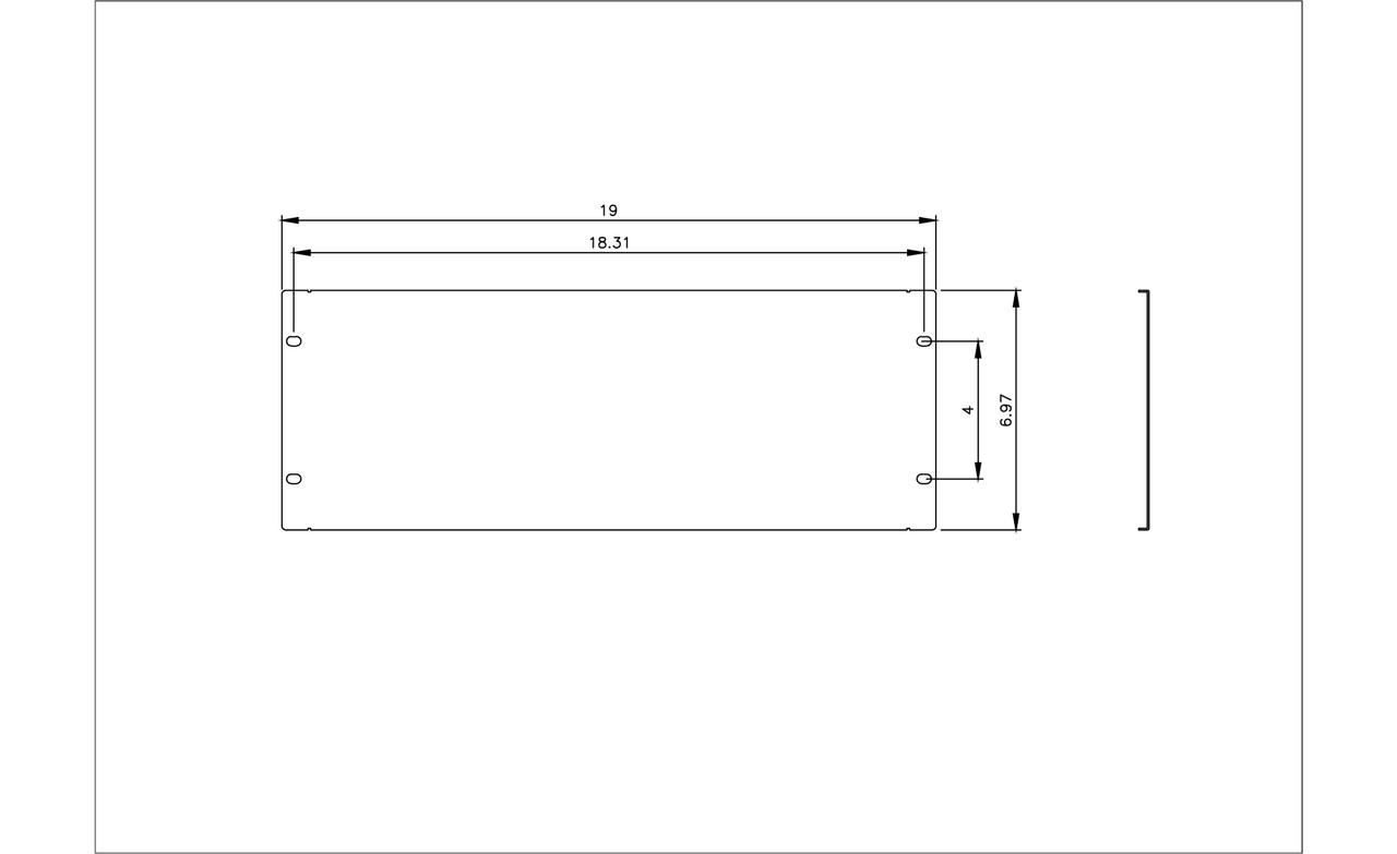 2 Pack 4U Rack Mount Panel Server Network Racks Enclosures Spacer 19 ...