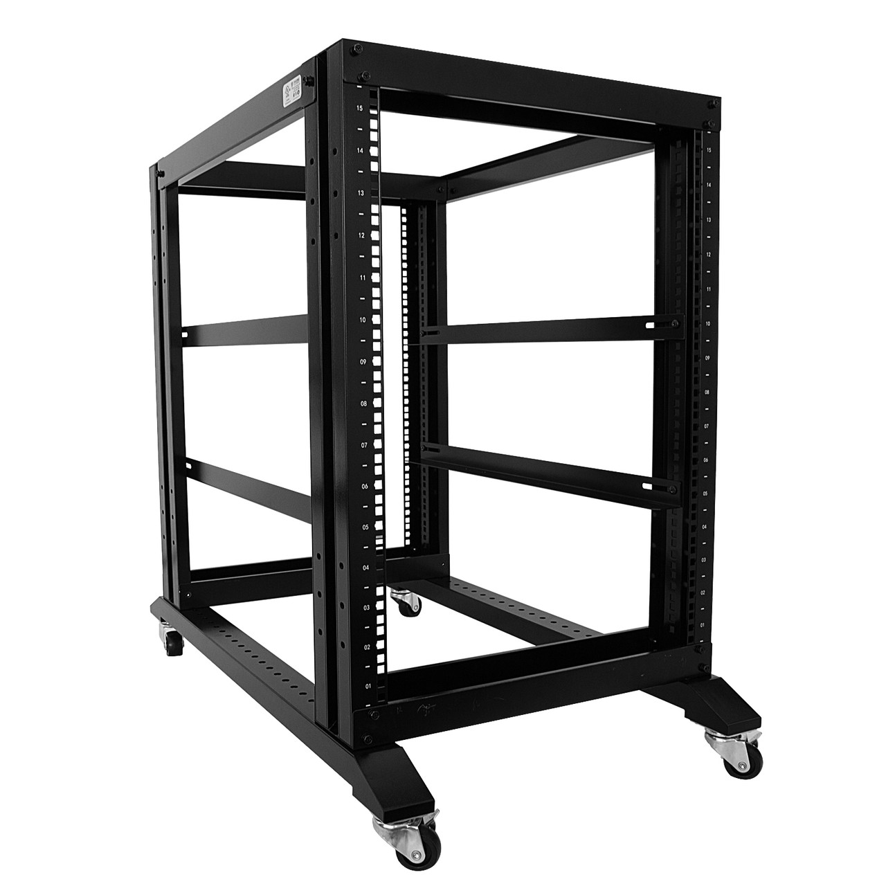 4POSTRACK15U 15U Open Frame Rack - 4 Post - 22-40 in
