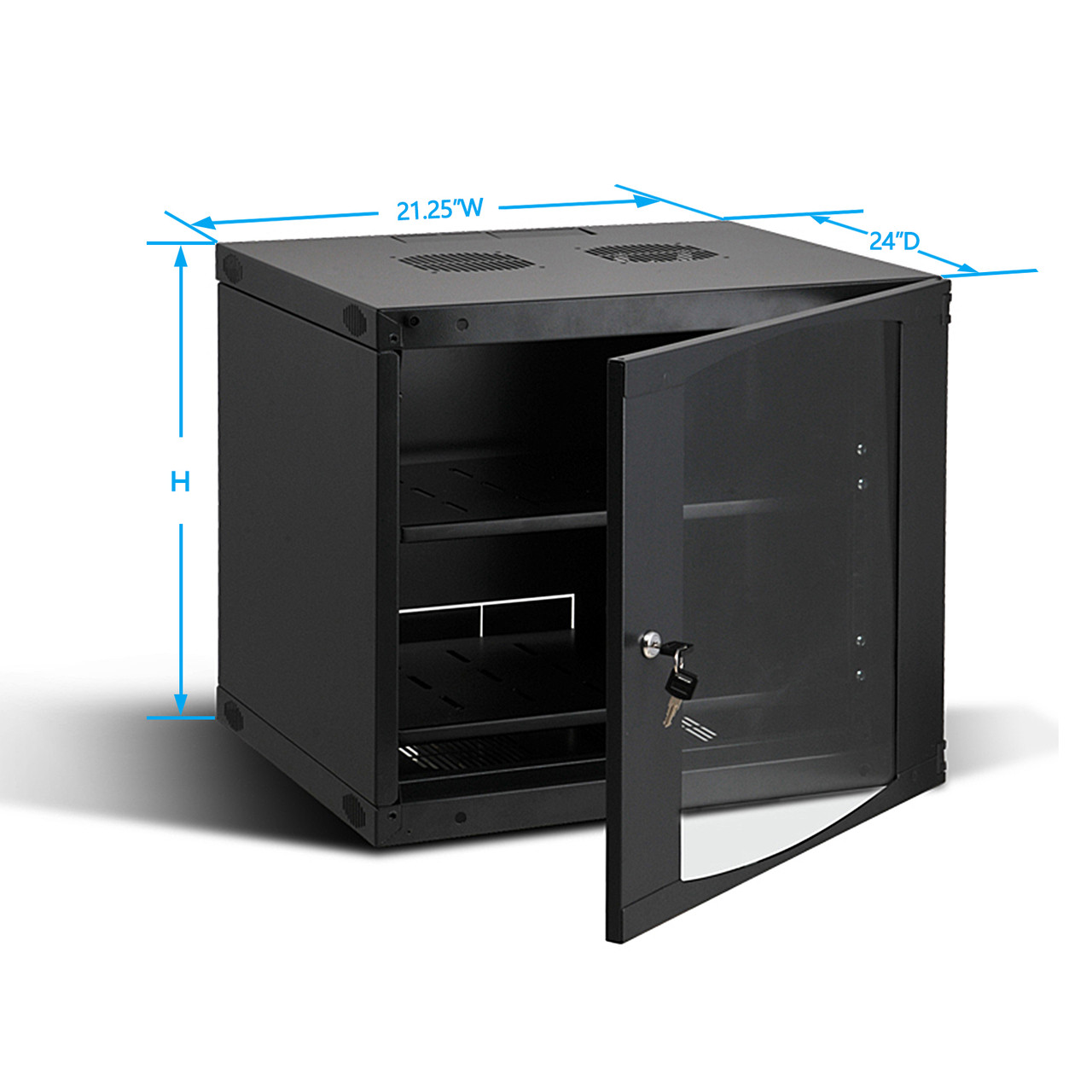 VEVOR 9U WALL Mount Network Server Rack Cabinet Enclosure 15.5'' Deep - Foto 5