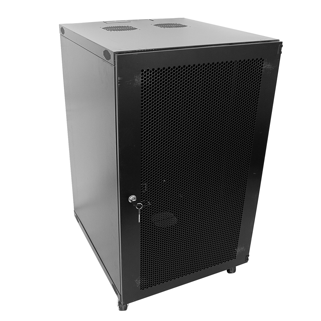 18U Wall Mount Network Server Cabinet Rack Enclosure Door Lock