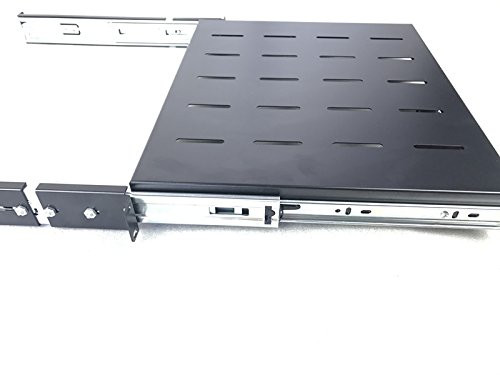 Raising Electronics Sliding Rack Server Shelf 1U 19'' 4 Post Rack Mount ...