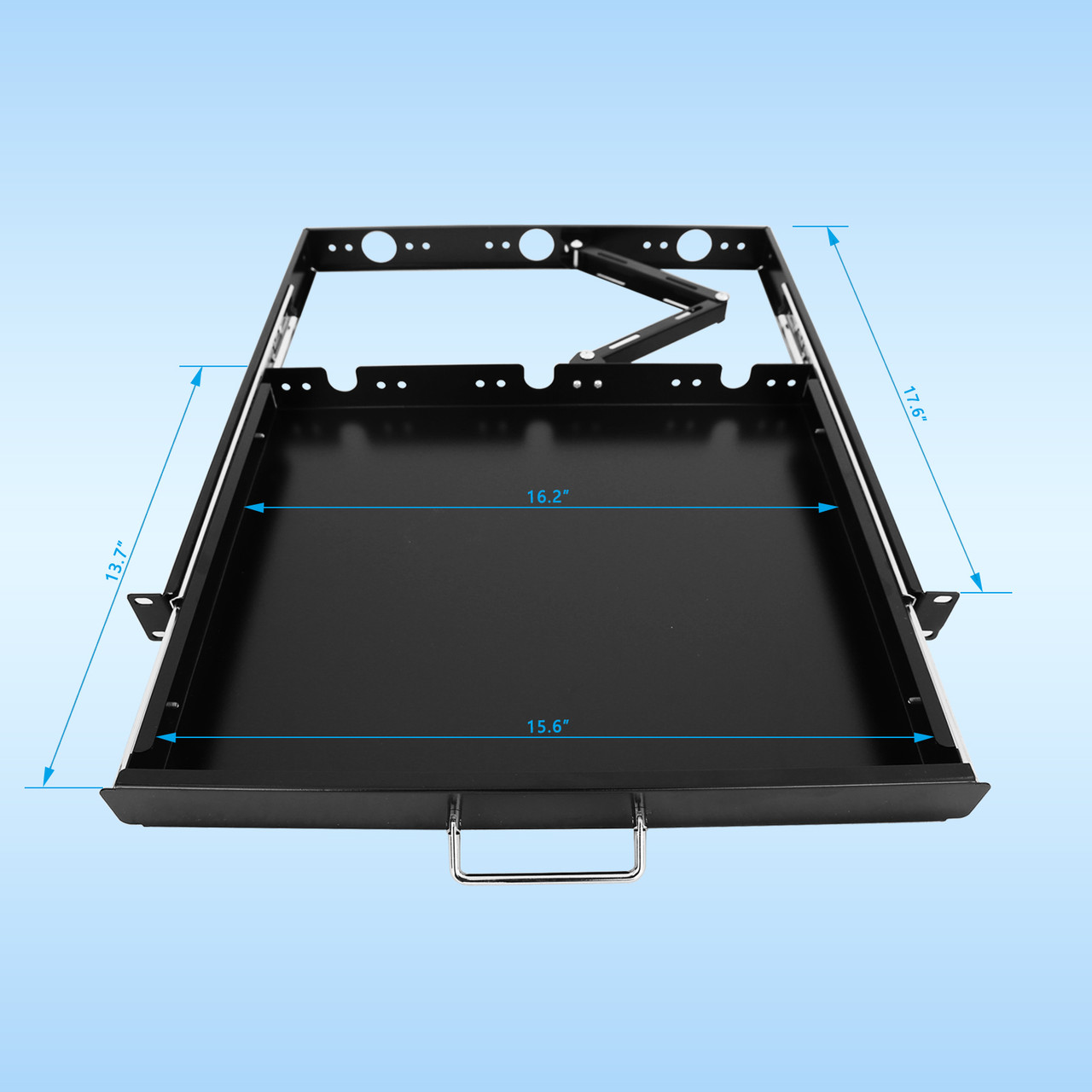 Server Rack Keyboard Mount Raising Electronic 1U Rack Mount Sliding Keyboard Tray Cantilever For ...