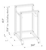 20U 3FT 4 Post Open Frame 19