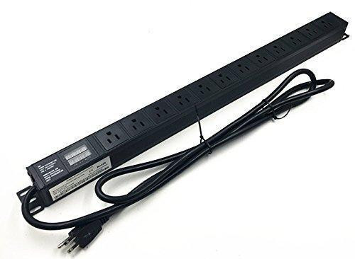 Rack Mount Power Distribution Unit 12 Outlets 15A PDU W/Switch