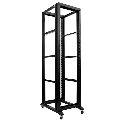 42U Open Frame Data IT Network Server Rack 800MM(Base) 24" Install Deep With 3 Fixed shelves