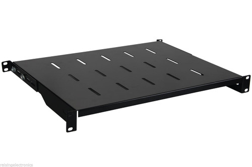 Server Rack - 5 Pack 1U Black 14" (350mm) Deep Cantilever Server Shelf Vented Rack Mount 19"