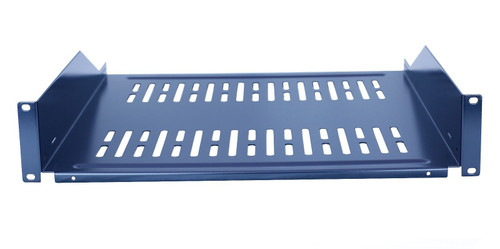 19" Vented Steel 2 Space 2U Relay Rack Mount Cantilever Network Shelf 12" Deep