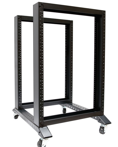 15U 4 Post Open Frame 19" Server/Audio Rack 24" Deep 800MM