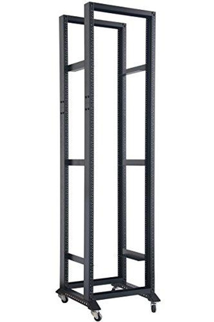 Open Frame Rack - 45U Open Frame Server Network Rack 1000MM Deep 4 Post With 3 Pairs OF L-Rails