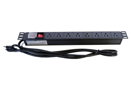 Rack Mount Power Distribution Unit 10 Outlets 15A  PDU W/Switch