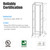 42U Open Frame Server Network Rack 32"Deep 4 Post With 3 Pairs OF L-Rails 1000MM