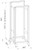 Raising Electronics 28U 4.5FT 4 Post Open Frame 19'' Server/Audio Rack'' 16'' Deep