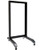 15U Rack: Movable 19'' 2 Post Open Frame Heavy Duty IT Network Data Server Rack | Raising Electronics
