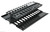 Server Rack - 2U Horizontal Server Rack Double Sided Finger Duct Cable Manager Panel Organize