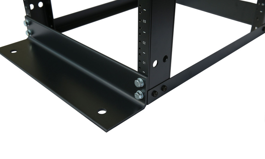 15U 4 Post Open Frame Server Rack Enclosure 19/" Adjustable Depth Aluminum
