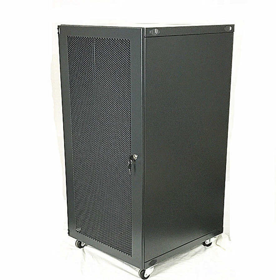 Network Cabinet - 18U Wall Mount Network Rack Server Cabinet Rack Enclosure Meshed Door Lock
