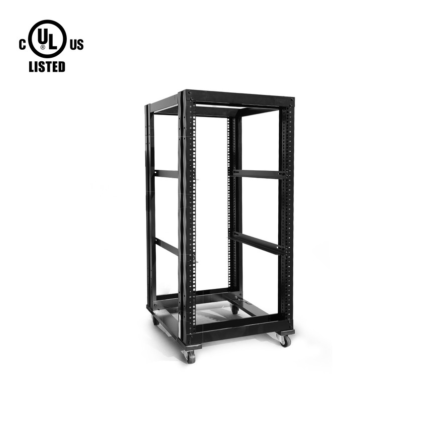 RAISING ELECTRONICS 22U 4 Post Open Frame 19inch Data Network It  Server/Audio Rack 31 Deep UL Certified