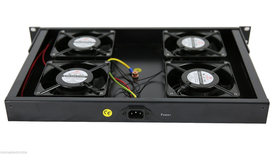 Rack Mount Server Fan Cooling System With 4 Fans 1U - Raising