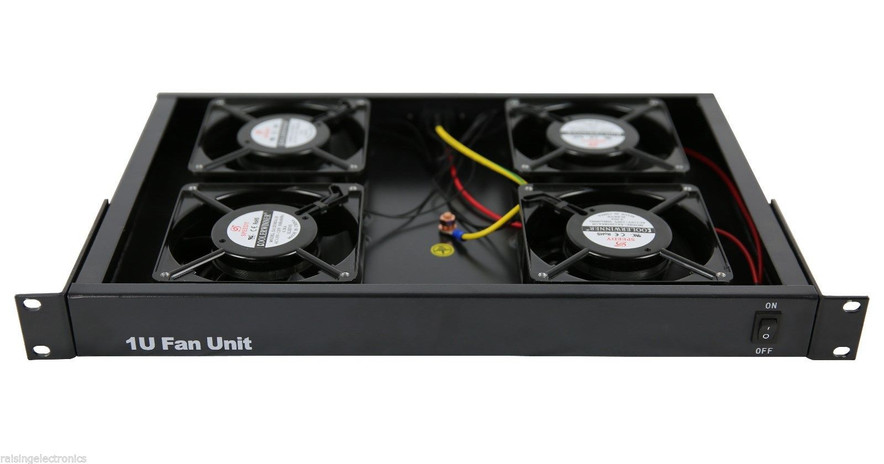 Rack Mount Server Fan Cooling System With 4 Fans 1u Raising Electronics