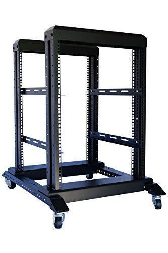 NEW 15U 4 Post Open Frame Racks 19'' Server/Audio Steel Rack 24'' Deep ...