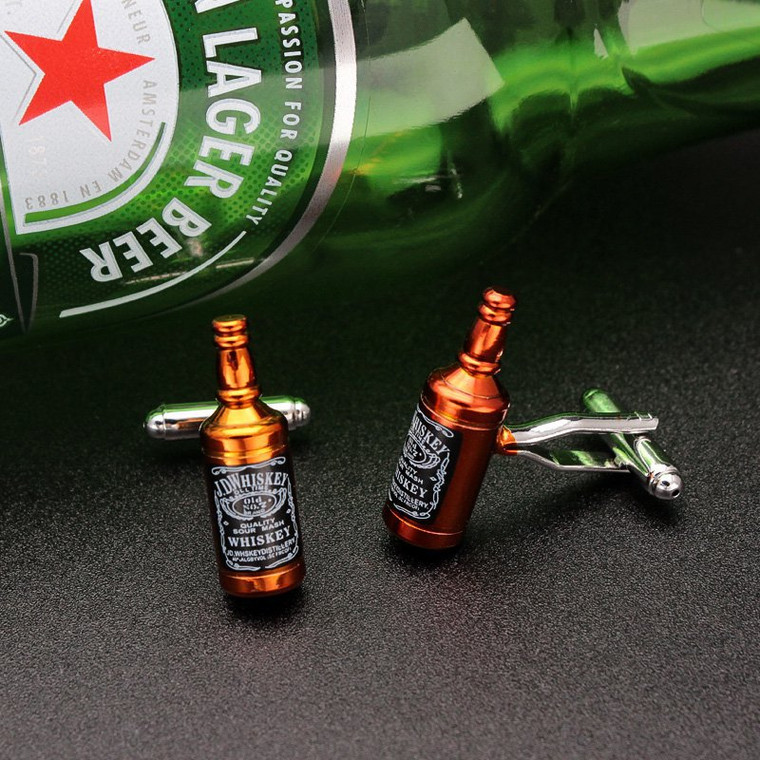 Whisky Bottle Cufflinks