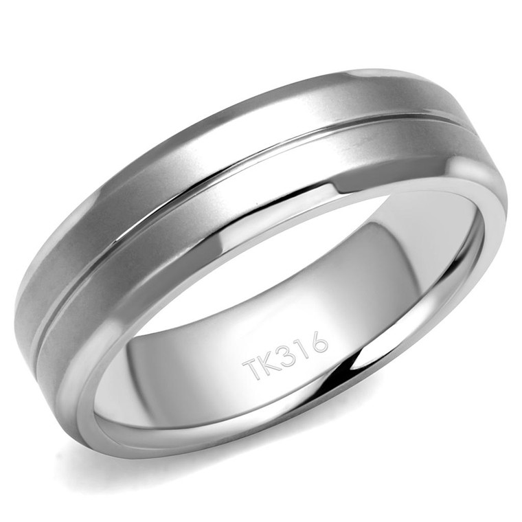 Mens stainless steel ring