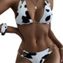 Sexy Cow Print Bikini Swimwear Women Two Piece