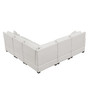 Sectional Modular Sofa with 2 Tossing cushions and Solid Frame