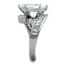 Women Stainless Steel Cubic Zirconia Ring TK1754