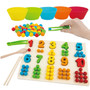 Wooden Numbers and Balls Math Board - Montessori Learning