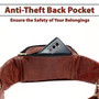 Brown Genuine Leather Fanny Pack for Men & Women Belt Bag 