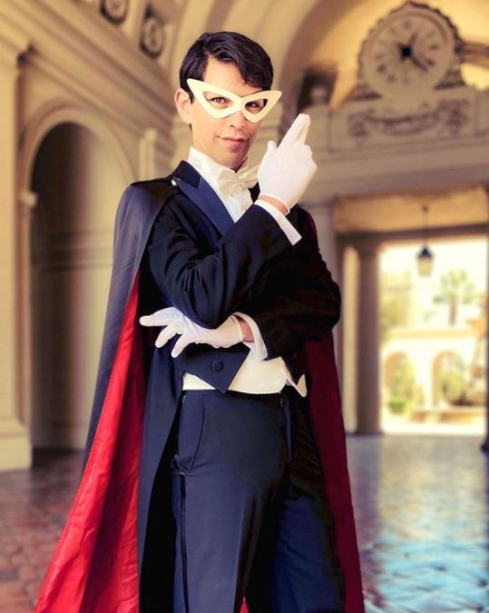 Tuxedo Mask Leather Cosplay Mask | Mamoru Chiba | Sailor Moon