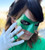 Green Lantern Mask Cosplay - Model: squirrelcoded.  Photo: juangnamstyle
