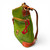 Red hood leather mask charm on purse