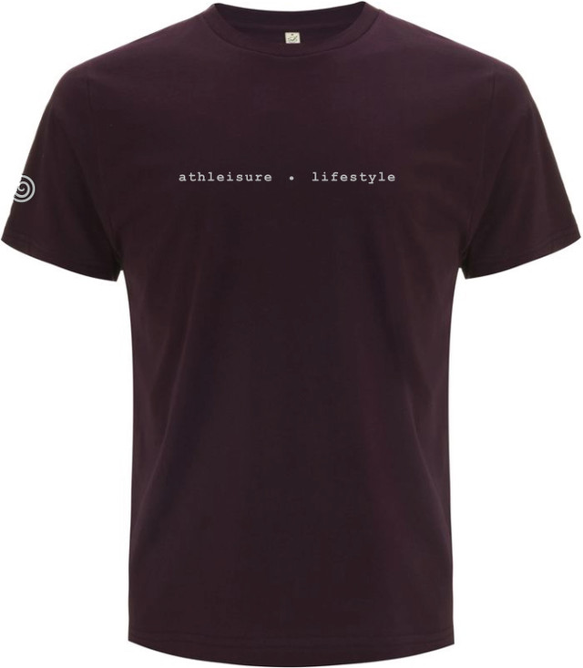 "altheisure - lifestyle" 100% Organic Cotton Classic Jersey T-Shirt, Eggplant/Light Grey