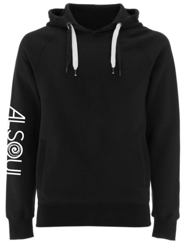 100% Organic Cotton Pullover Hoodie w/ Mountain/Berkshire Lifestyle, Black