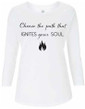 "Ignite Your Soul" - Women's Raglan T-Shirt, White