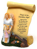 Guardian Angel with Girl Scroll Plaque
