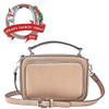 Kelsey Vegan Leather Camera Bag Style Crossbody in Taupe