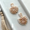 Celestial Sun Moon Dangle Earrings