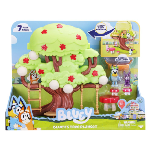 Bluey Tree Playset with Secret Fairy Hideaway