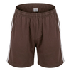 Brown sports shorts w/stripe