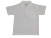 Plain white polo
