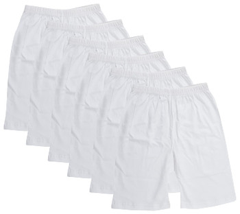 Plain White Cycling Shorts for Girls & Kids