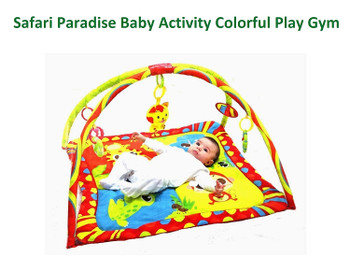 Mastela Safari Paradise Baby Activity Colorful Play Gym Padded Play Mat Mastela Safari Paradise Baby Activity Colorful Play Gym Padded Play Mat