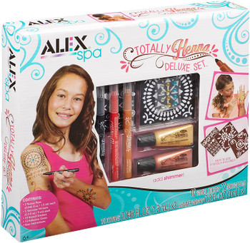 Alex Spa Totally Henna Deluxe Set Girls Fashion Activity Alex Spa Totally Henna Deluxe Set Girls Fashion Activity